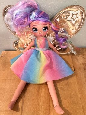 Dream Seekers Light-Up Fairy Doll - Multicolor Dress and Purple Hair